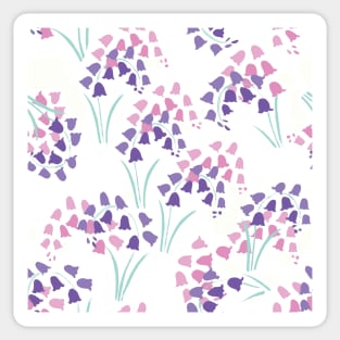 Pink and bluebells #2 Sticker